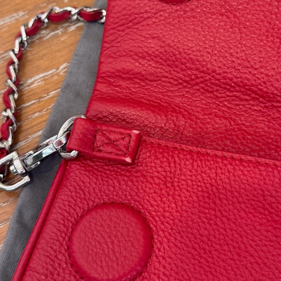 NWT Zadig & Voltaire Rock Nano Red Dotted Swiss Clutch Crossbody Bag - Picture 14 of 16